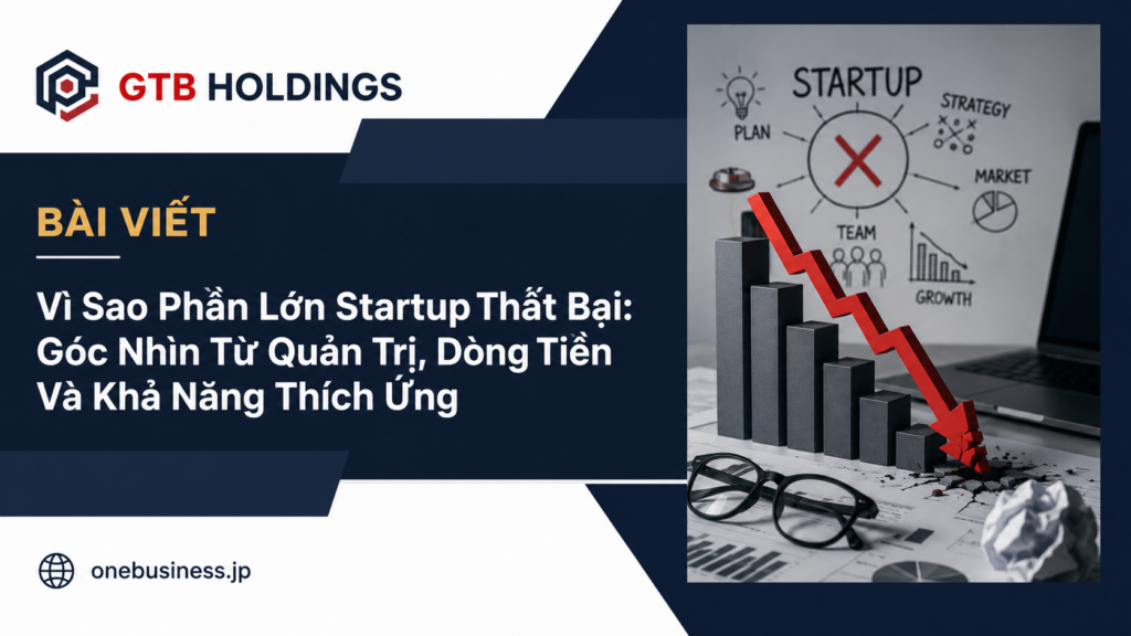 Vì Sao Phần Lớn Startup Thất Bại: Góc Nhìn Từ Quản Trị, Dòng Tiền Và Khả Năng Thích Ứng