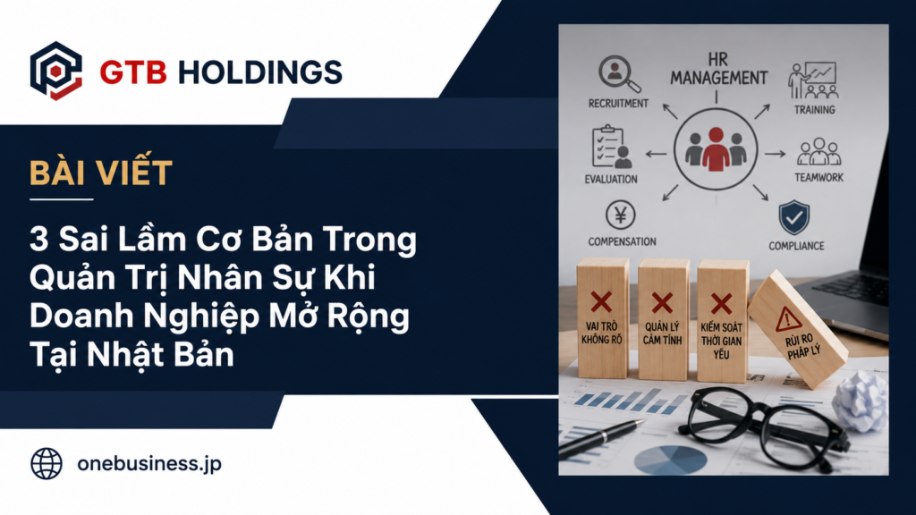 3 Sai Lầm Cơ Bản Trong Quản Trị Nhân Sự Khi Doanh Nghiệp Mở Rộng Tại Nhật Bản