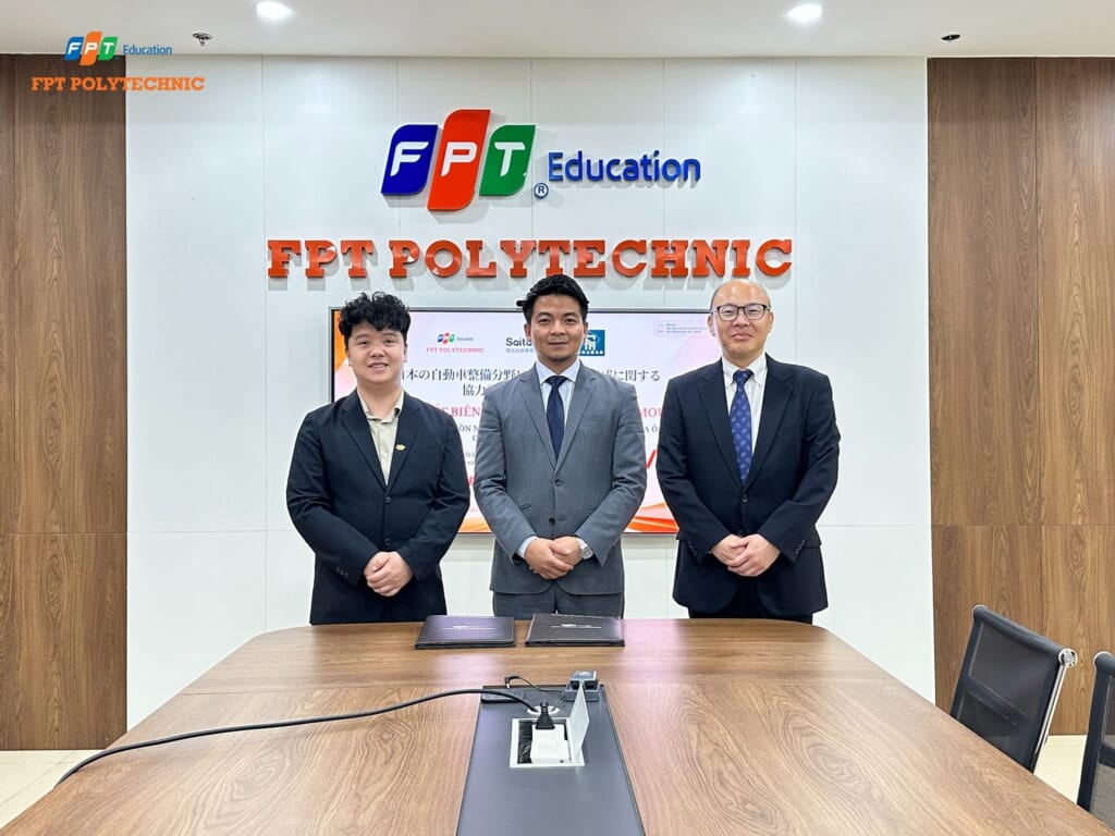 FPT Polytechnic, Saitama Jidosha và Chaman Group hợp tác đào tạo nhân lực ô tô cho Nhật Bản